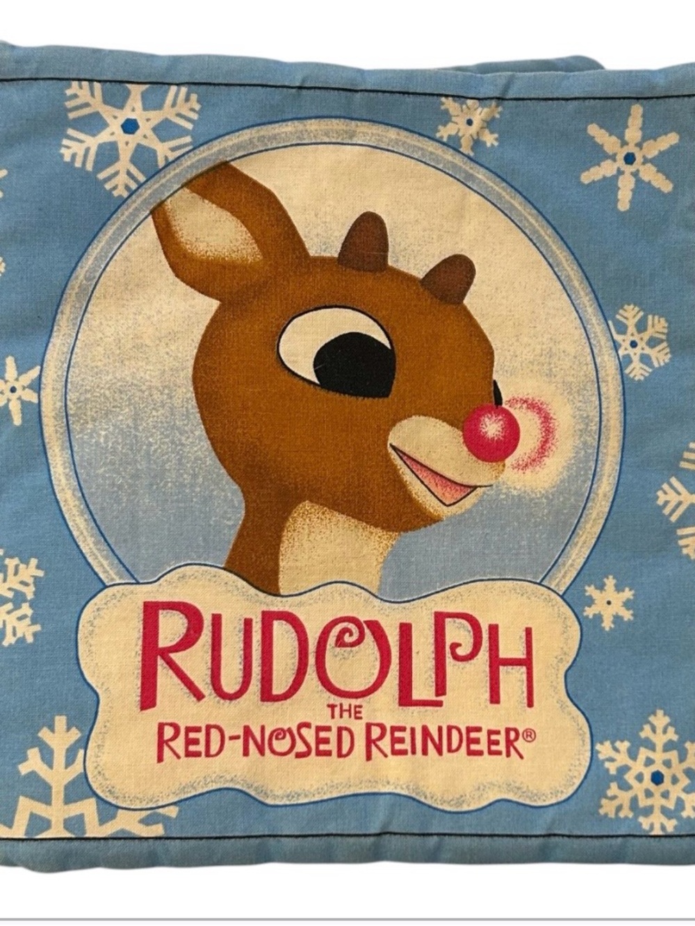Vintage Rudolph the Red-Nosed Reindeer Soft Cloth Book Baby Toddler Christmas